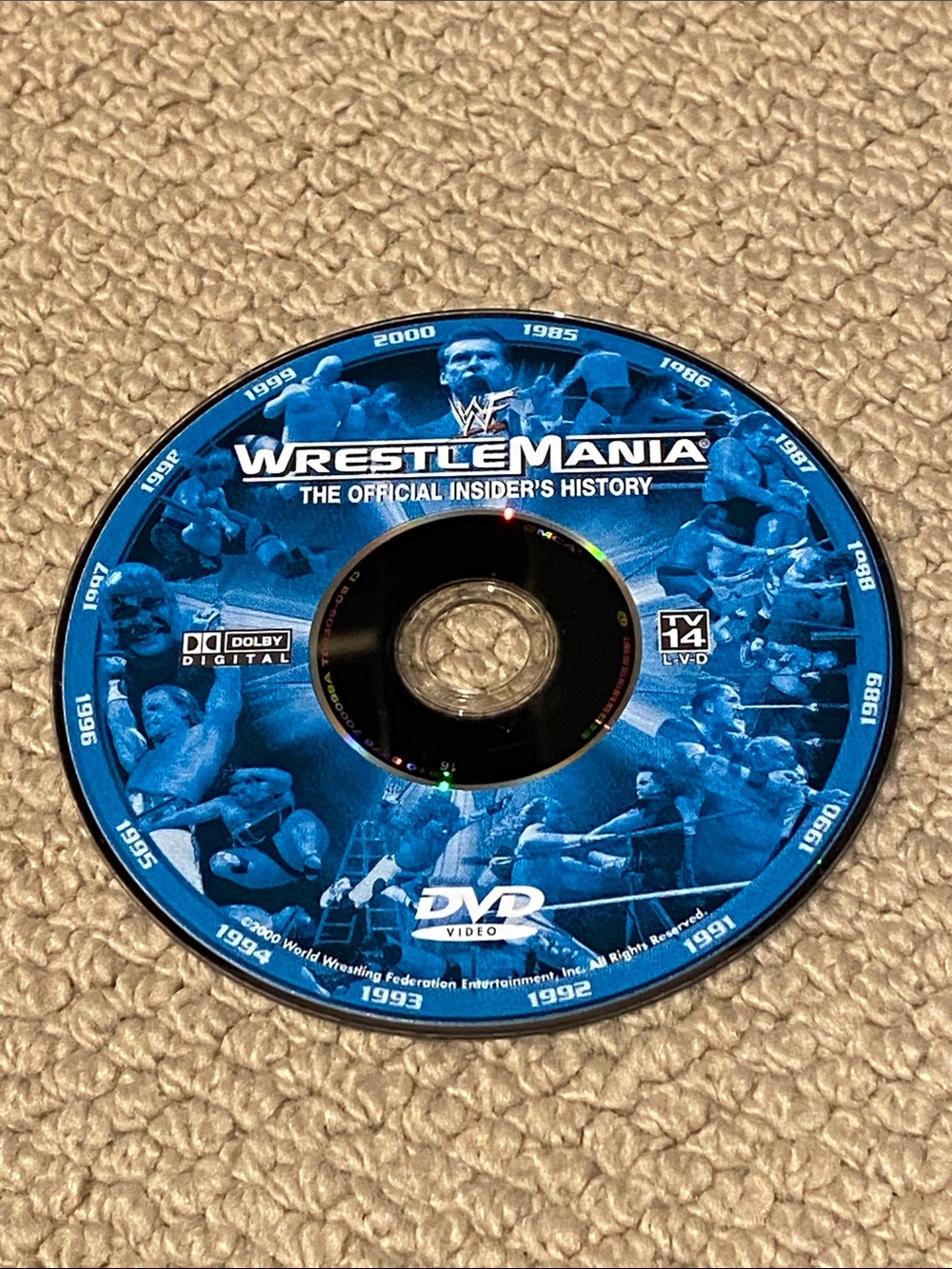 3/$20 WWF WrestleMania The Official Insider's History DVD